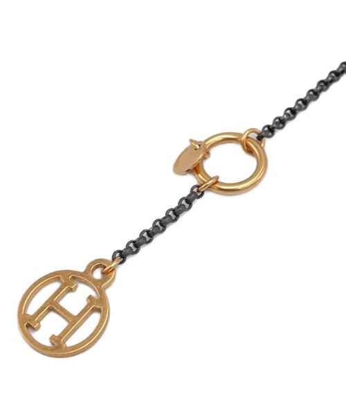 HERMES（エルメス）HERMES (エルメス) Hロゴブレスレット ブラック サイズ:17cmの古着・服飾アイテム