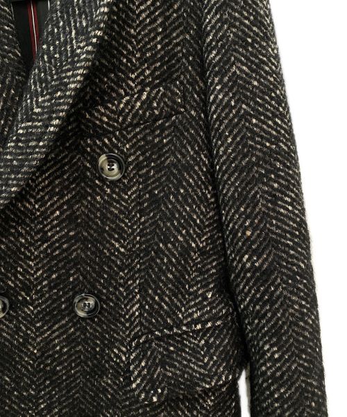 MAX&Co.（マックスアンドコー）MAX&Co. (マックスアンドコー) ダブルブレストクロスコート ブラック サイズ:38の古着・服飾アイテム