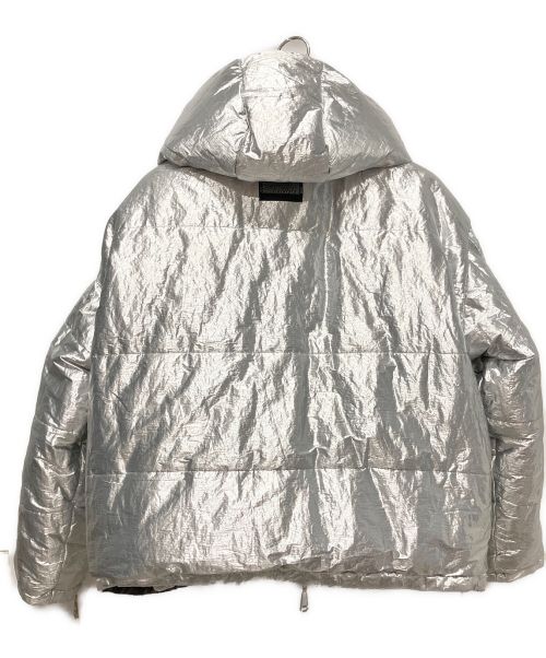 FENDI（フェンディ）FENDI (フェンディ) ズッカリバーシブルダウンジャケット ブラウン×シルバー サイズ:Sの古着・服飾アイテム