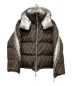 FENDI（フェンディ）の古着「ズッカリバーシブルダウンジャケット」｜ブラウン×シルバー