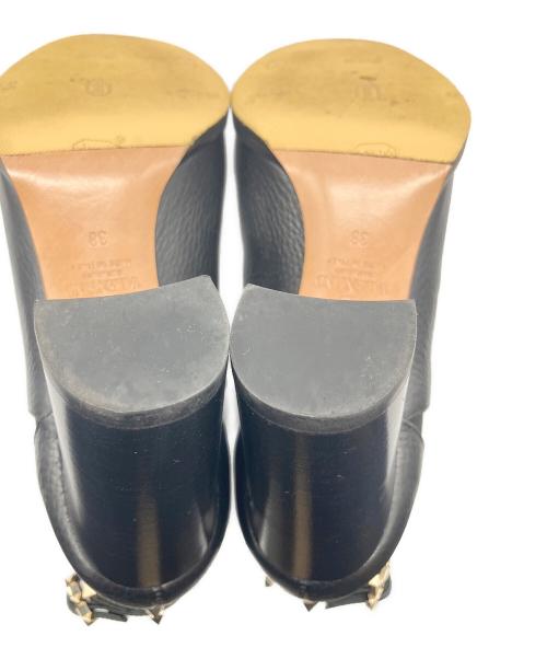 VALENTINO（ヴァレンティノ）VALENTINO (ヴァレンティノ) ロックスタッズ グレインカーフ90MM ブラック サイズ:38の古着・服飾アイテム