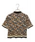 BURBERRY (バーバリー) Akayla Check Monogram Knit Poloshirts ブラウン サイズ:XS：35000円