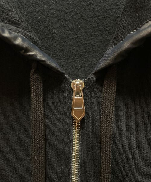 HERMES（エルメス）HERMES (エルメス) ダブルゲームパーカー ブラック×ネイビー サイズ:XXLの古着・服飾アイテム