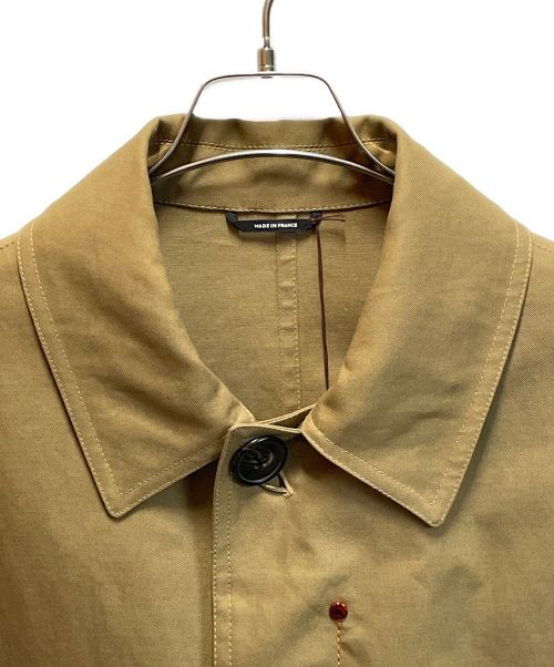 HERMES（エルメス）HERMES (エルメス) セリエボタンステンカラーコート ベージュ サイズ:50 未使用品の古着・服飾アイテム