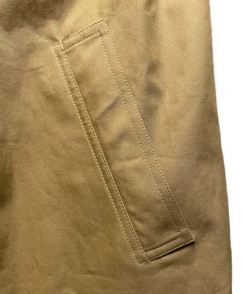 HERMES（エルメス）HERMES (エルメス) セリエボタンステンカラーコート ベージュ サイズ:50 未使用品の古着・服飾アイテム