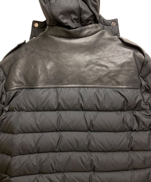 Saint Laurent Paris（サンローランパリ）Saint Laurent Paris (サンローランパリ) レザー切替ダウンジャケット ブラック サイズ:52の古着・服飾アイテム