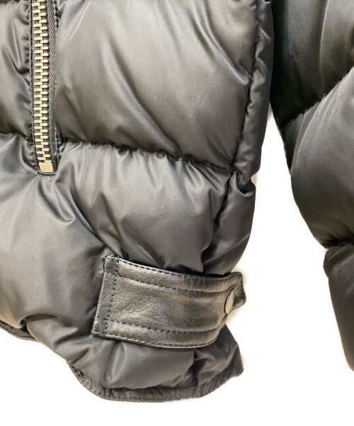 Saint Laurent Paris（サンローランパリ）Saint Laurent Paris (サンローランパリ) レザー切替ダウンジャケット ブラック サイズ:52の古着・服飾アイテム