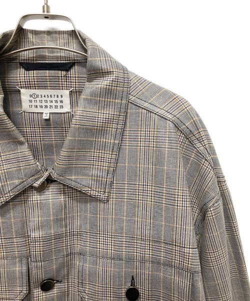 Maison Margiela（メゾンマルジェラ）Maison Margiela (メゾンマルジェラ) グレンチェックコーティングジャケット グレー サイズ:Sの古着・服飾アイテム