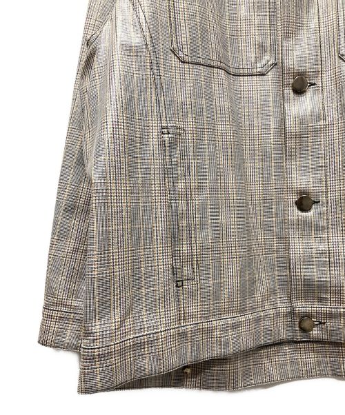 Maison Margiela（メゾンマルジェラ）Maison Margiela (メゾンマルジェラ) グレンチェックコーティングジャケット グレー サイズ:Sの古着・服飾アイテム