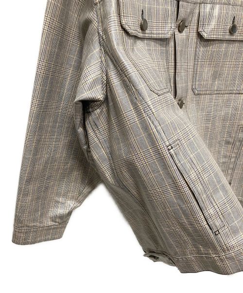 Maison Margiela（メゾンマルジェラ）Maison Margiela (メゾンマルジェラ) グレンチェックコーティングジャケット グレー サイズ:Sの古着・服飾アイテム