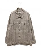 Maison Margielaメゾンマルジェラ）の古着「グレンチェックコーティングビッグジャケット」｜グレー