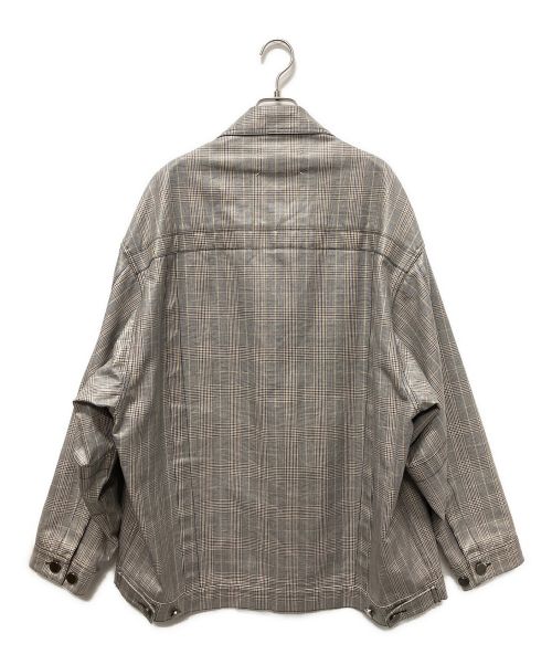 Maison Margiela（メゾンマルジェラ）Maison Margiela (メゾンマルジェラ) グレンチェックコーティングビッグジャケット グレー サイズ:Sの古着・服飾アイテム