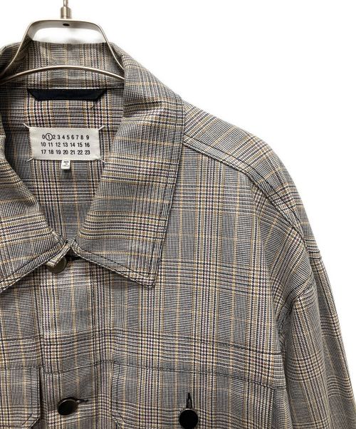 Maison Margiela（メゾンマルジェラ）Maison Margiela (メゾンマルジェラ) グレンチェックコーティングビッグジャケット グレー サイズ:Sの古着・服飾アイテム