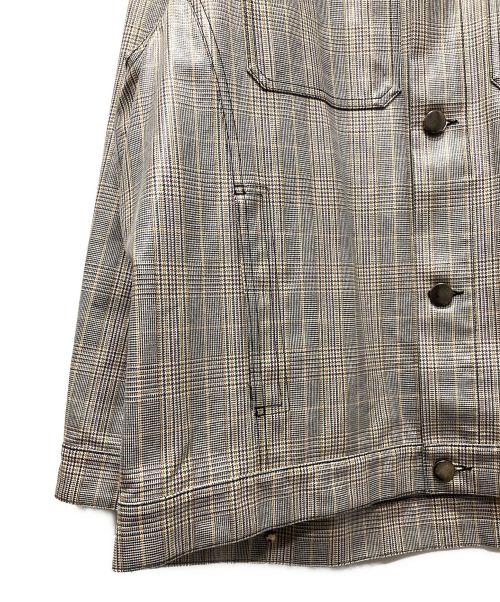 Maison Margiela（メゾンマルジェラ）Maison Margiela (メゾンマルジェラ) グレンチェックコーティングビッグジャケット グレー サイズ:Sの古着・服飾アイテム