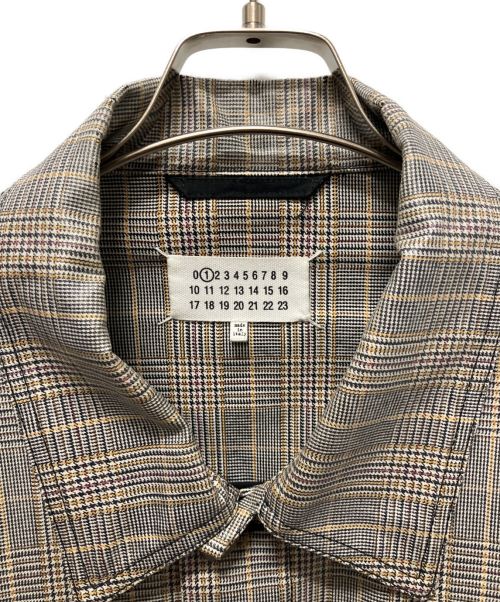 Maison Margiela（メゾンマルジェラ）Maison Margiela (メゾンマルジェラ) グレンチェックコーティングビッグジャケット グレー サイズ:Sの古着・服飾アイテム