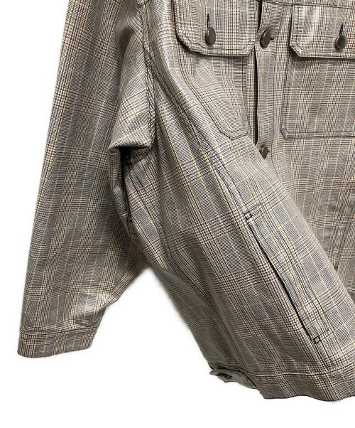 Maison Margiela（メゾンマルジェラ）Maison Margiela (メゾンマルジェラ) グレンチェックコーティングビッグジャケット グレー サイズ:Sの古着・服飾アイテム