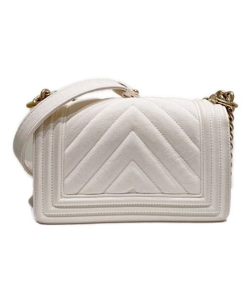 CHANEL（シャネル）CHANEL (シャネル) ボーイシャネル20 ホワイト サイズ:20の古着・服飾アイテム