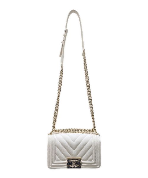 CHANEL（シャネル）CHANEL (シャネル) ボーイシャネル20 ホワイト サイズ:20の古着・服飾アイテム