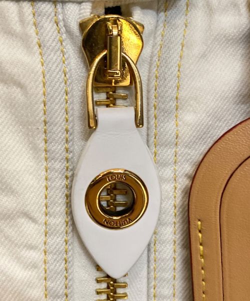 LOUIS VUITTON（ルイ ヴィトン）LOUIS VUITTON (ルイ ヴィトン) 23SS ブリーチドデニムミニスカート アイボリー サイズ:34の古着・服飾アイテム