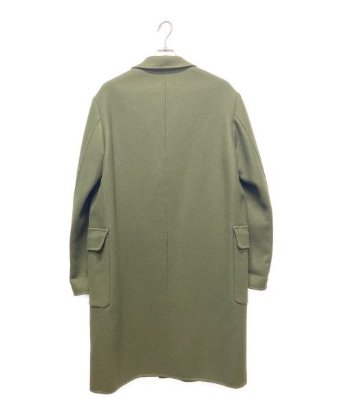 BOTTEGA VENETA（ボッテガベネタ）BOTTEGA VENETA (ボッテガベネタ) ウールカシミアチェスターコート グリーン サイズ:48の古着・服飾アイテム