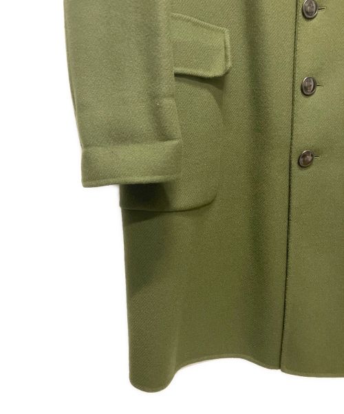 BOTTEGA VENETA（ボッテガベネタ）BOTTEGA VENETA (ボッテガベネタ) ウールカシミアチェスターコート グリーン サイズ:48の古着・服飾アイテム
