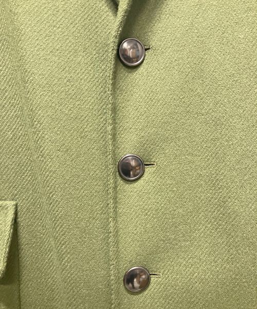 BOTTEGA VENETA（ボッテガベネタ）BOTTEGA VENETA (ボッテガベネタ) ウールカシミアチェスターコート グリーン サイズ:48の古着・服飾アイテム