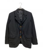 COMME des GARCONS HOMME DEUXコムデギャルソン オム ドゥ）の古着「ポリ縮3Bテーラードジャケット」｜ブラック