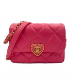 CHANELシャネル）の古着「ミニフラップCCハートショルダーバッグ」｜ピンク
