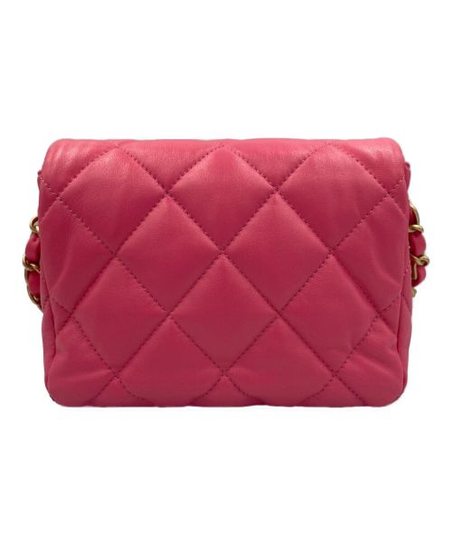 CHANEL（シャネル）CHANEL (シャネル) ミニフラップCCハートショルダーバッグ ピンク サイズ:18の古着・服飾アイテム