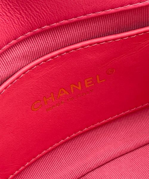 CHANEL（シャネル）CHANEL (シャネル) ミニフラップCCハートショルダーバッグ ピンク サイズ:18の古着・服飾アイテム