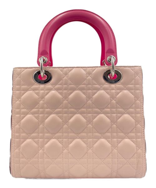 Christian Dior（クリスチャン ディオール）Christian Dior (クリスチャン ディオール) Lady Dior  ピンク サイズ:ミディアムの古着・服飾アイテム