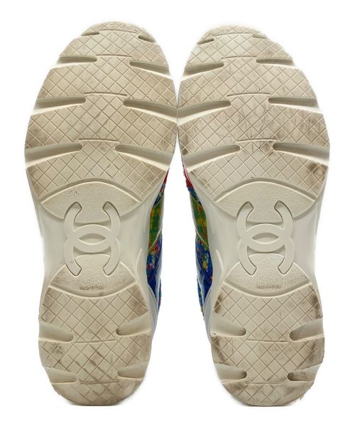 CHANEL（シャネル）CHANEL (シャネル) ツイード×ココマーク スニーカー マルチカラー サイズ:43の古着・服飾アイテム