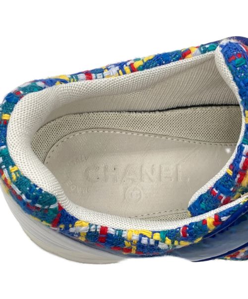 CHANEL（シャネル）CHANEL (シャネル) ツイード×ココマーク スニーカー マルチカラー サイズ:43の古着・服飾アイテム