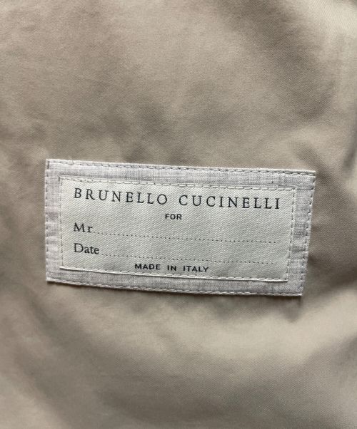 BRUNELLO CUCINELLI（ブルネロクチネリ）BRUNELLO CUCINELLI (ブルネロクチネリ) キルティングダウンベスト ライトグレー サイズ:54の古着・服飾アイテム