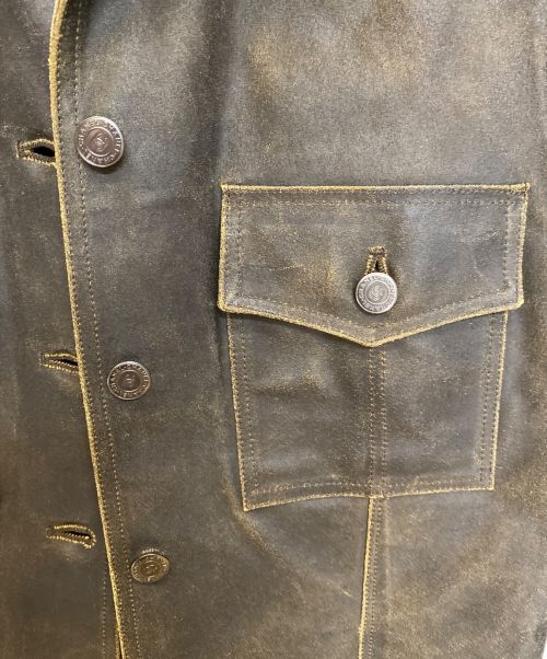 CHANEL（シャネル）CHANEL (シャネル) レザーヴィンテージベスト ブラウン サイズ:38の古着・服飾アイテム