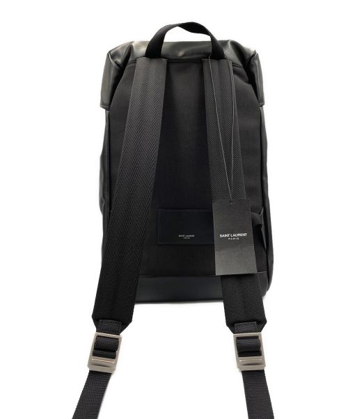 Saint Laurent Paris（サンローランパリ）Saint Laurent Paris (サンローランパリ) レザーバックパック ブラックの古着・服飾アイテム