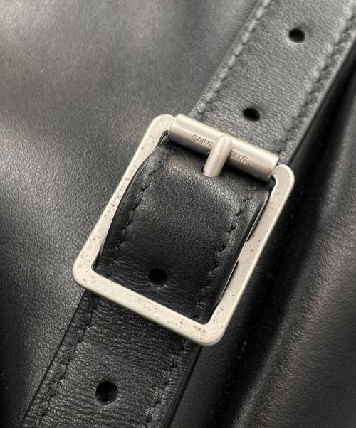 Saint Laurent Paris（サンローランパリ）Saint Laurent Paris (サンローランパリ) レザーバックパック ブラックの古着・服飾アイテム