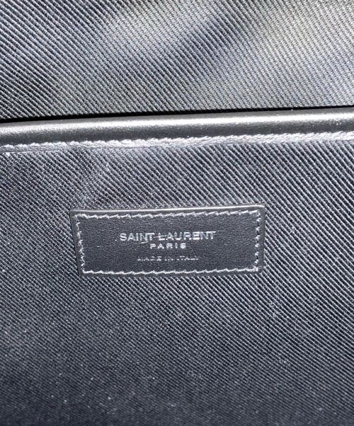 Saint Laurent Paris（サンローランパリ）Saint Laurent Paris (サンローランパリ) レザーバックパック ブラックの古着・服飾アイテム