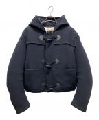 PRADAプラダ）の古着「ウールダウンパデッドダッフルジャケット」｜ネイビー