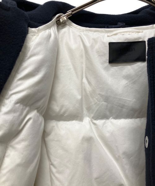 PRADA（プラダ）PRADA (プラダ) ウールダウンパデッドダッフルジャケット ネイビー サイズ:XXLの古着・服飾アイテム