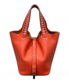 HERMESエルメス）の古着「ピコタンロックPM トレサージュ」｜ルージュアッシュ/セレステ/カプシーヌ