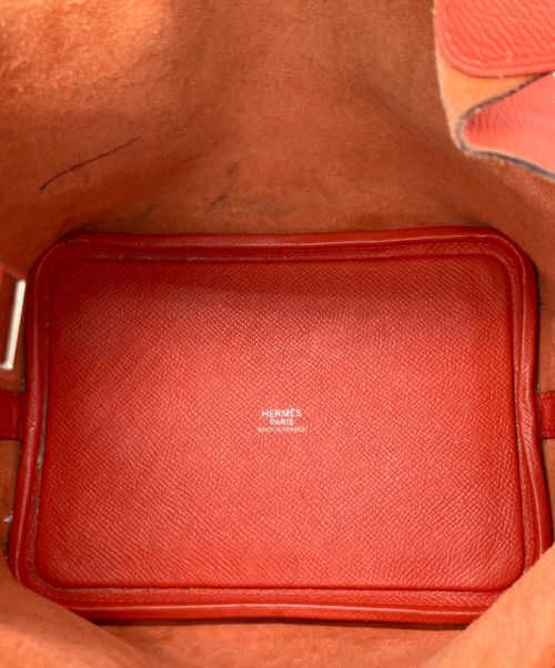HERMES（エルメス）HERMES (エルメス) ピコタンロックPM トレサージュ ルージュアッシュ/セレステ/カプシーヌ サイズ:PMの古着・服飾アイテム