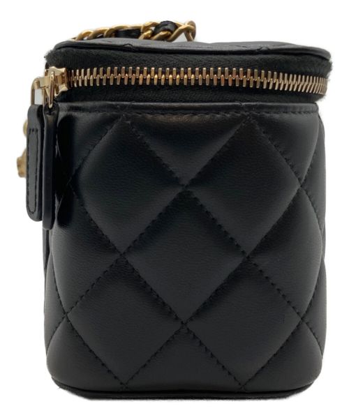 CHANEL（シャネル）CHANEL (シャネル) マトラッセバニティーバッグ ブラック サイズ:16の古着・服飾アイテム