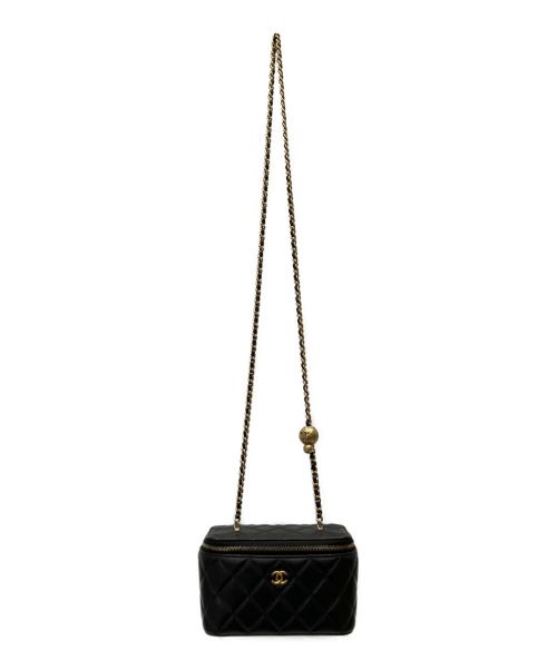 CHANEL（シャネル）CHANEL (シャネル) マトラッセバニティーバッグ ブラック サイズ:16の古着・服飾アイテム
