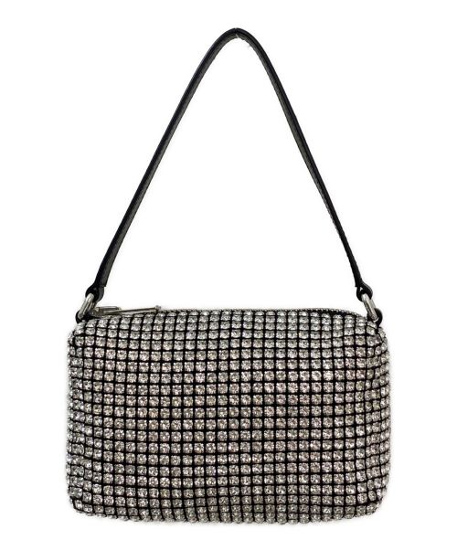 ALEXANDER WANG（アレキサンダー・ワン）ALEXANDER WANG (アレキサンダーワン) ラインストーン メッシュ ポーチ ブラックの古着・服飾アイテム