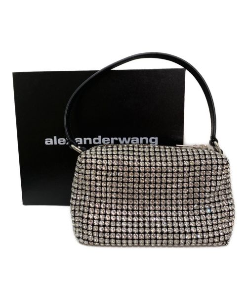 ALEXANDER WANG（アレキサンダー・ワン）ALEXANDER WANG (アレキサンダーワン) ラインストーン メッシュ ポーチ ブラックの古着・服飾アイテム