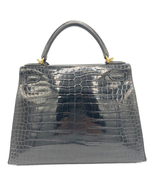 HERMES（エルメス）HERMES (エルメス) クロコケリー28  ブラック サイズ:28の古着・服飾アイテム