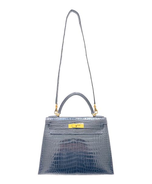 HERMES（エルメス）HERMES (エルメス) クロコケリー28  ブラック サイズ:28の古着・服飾アイテム