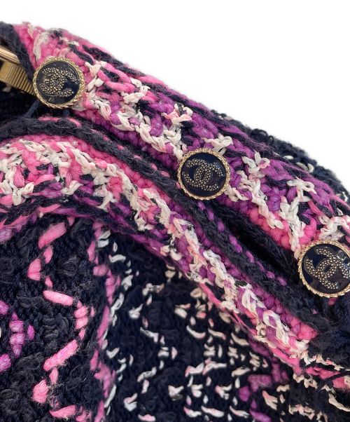 CHANEL（シャネル）CHANEL (シャネル) ツイードワンピース パープル サイズ:34の古着・服飾アイテム