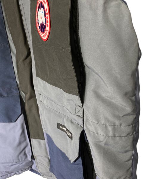 CANADA GOOSE（カナダグース）CANADA GOOSE (カナダグース) PATCHWORK PARKA ネイビー×ブラック サイズ:Lの古着・服飾アイテム